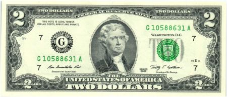 USA 2 Dollars Jefferson - 2009 G7 Chicago