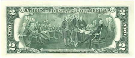USA 2 Dollars Jefferson - Indépendance 1776 - 2013 F6 Atlanta - Neuf