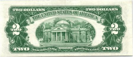 USA 2 Dollars Jefferson - Monticello - 1953 C - A 79023707 A