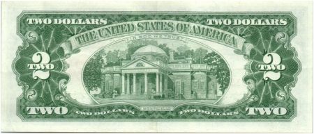 USA 2 Dollars Jefferson - Monticello - 1963 - A 10915786 A