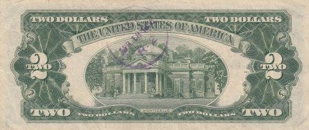 USA 2 Dollars Washington - 1928 E Red Seal