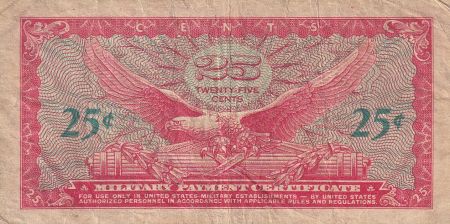 USA 25 Cents - Military Certificate - ND (1965) - Série 641 - P.M59a