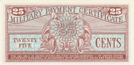 USA 25 Cents Military Cerificate - Série 611 - 1964