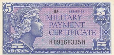 USA 5 Cents Military Cerificate - Série 611 - 1964