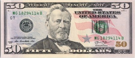 USA 50 Dollars Grant - Capitol 2013 G7 Chicago