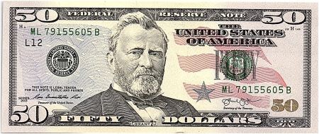 USA 50 Dollars Grant - Capitol 2013 L12 San Francisco - Neuf