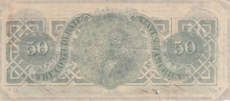 USA 50 Dollars Jefferson Davis - Confédérate States - 1863 - TTB - P.62