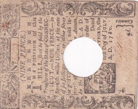 USA 9 Pence - Connecticut - 01-07-1780