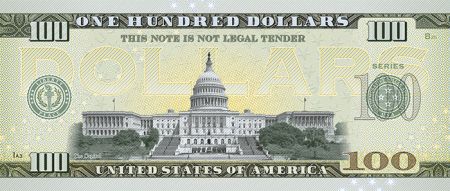 USA Albert Einstein - New Jersey - Billet 100 Dollars Souvenir