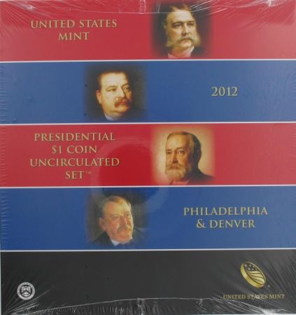 USA BU.2012 8 Dollars, Série BU Présidents 2012 D et P