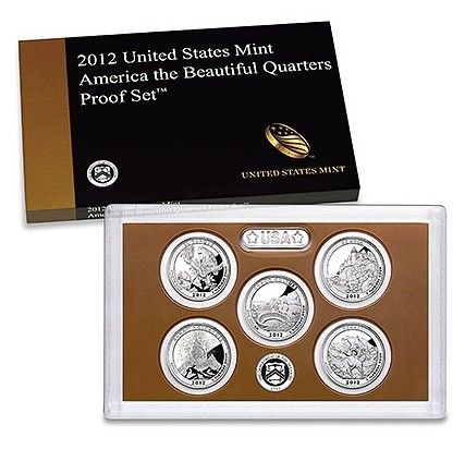 USA BU.2012 Coffret Proof BU Quarters 2012