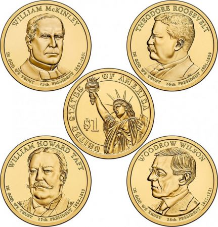 USA BU.2013 8 Dollars, Série BU Présidents 2013 D et P
