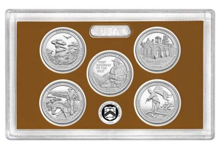 USA BU.2016 Coffret Proof BU Quarters 2016 - 5 pièces