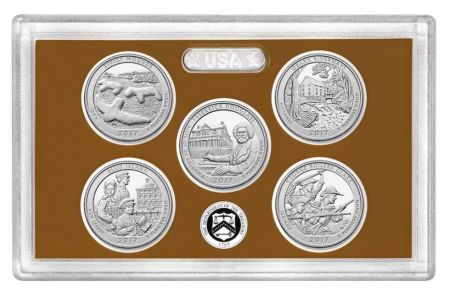 USA Coffret Proof BU Quarters 2017 - 5 pièces