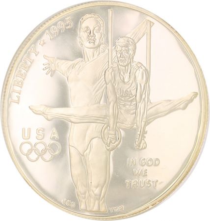 USA Jeux Olympiques d\'Atlanta - Gymnastes - 1 Dollar 1995 Argent