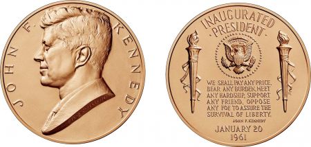 USA Médaille Bronze JF Kennedy - Présidents américains - U.S. Mint