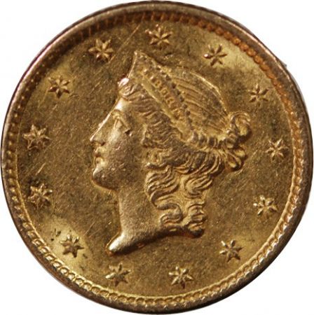 USA USA, LIBERTY HEAD - 1 DOLLAR OR 1851