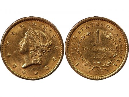 USA USA, LIBERTY HEAD - 1 DOLLAR OR 1852