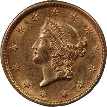 USA USA, LIBERTY HEAD - 1 DOLLAR OR 1853