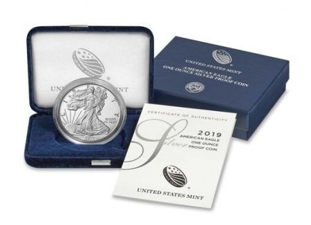 USA USA 1 Dollar Eagle Proof argent - 2019 W WEST POINT