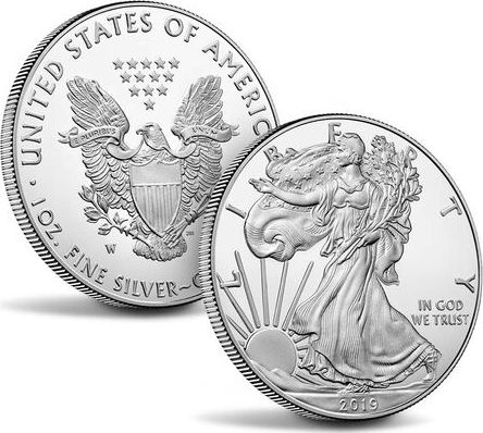 USA USA 1 Dollar Eagle Proof argent - 2019 W WEST POINT