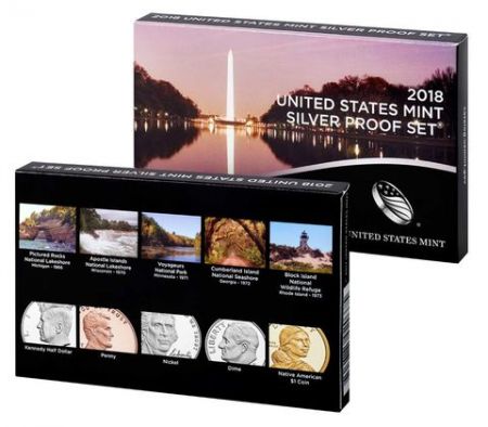 USA USA Coffret Proof complet Argent 2018S - 10 pièces