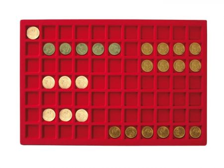 Valise numismatique - Pour 355 monnaies