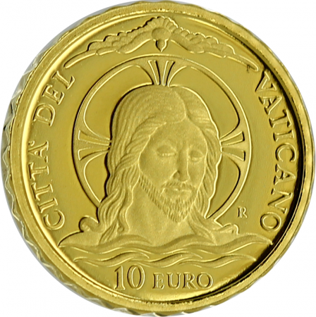 Vatican 10 Euros Or Vatican 2020 - Le Baptême