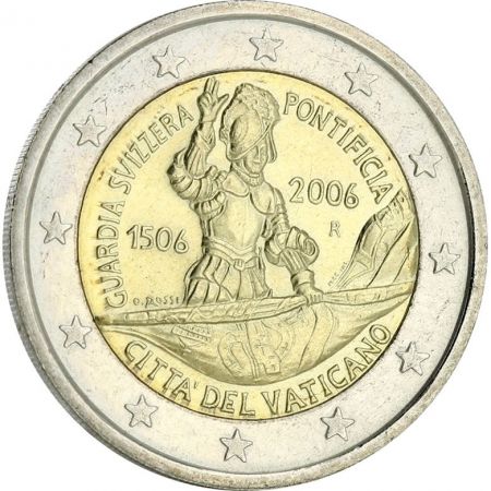 Vatican 2 Euros Commémo. 2006 - Garde suisse