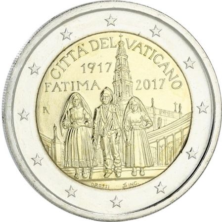 Vatican 2 Euros Commémo. 2017 - 100 ans Fatima