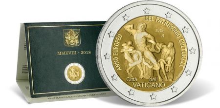 Vatican 2 Euros Commémo. 2018 - Année Européenne du Patrimoine culturel
