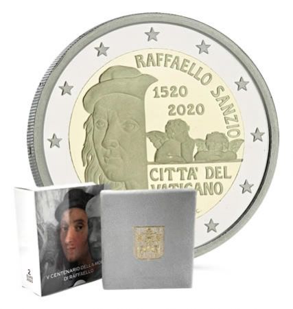 Vatican 2 Euros Commémo. BE 2020 - 500 ans de la mort de Raphaël