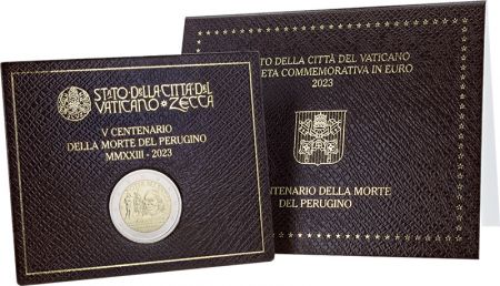 Vatican 2 Euros Commémo. BU 2023 - 500 ans de la mort du Pérugin (Pérugino)