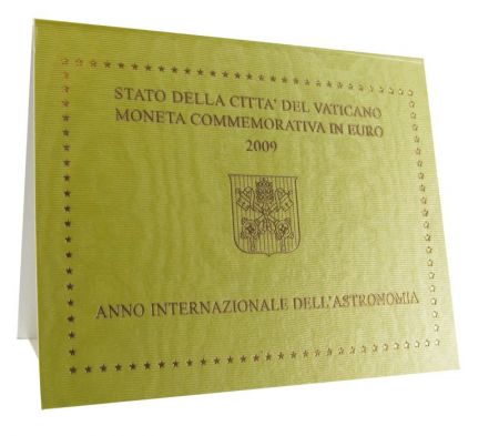 Vatican 2 Euros Commémorative - 2009 Année Internationale de l\'Astronomie