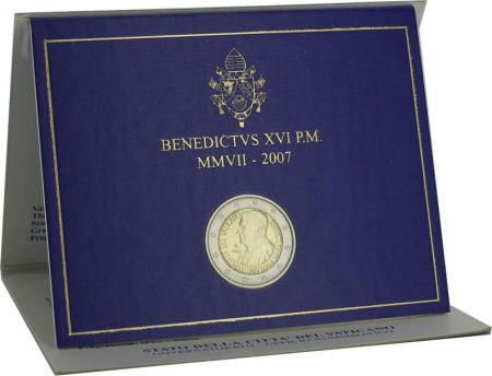 Vatican 2 Euros Commémorative  2007 80 ans de Benoit XVI