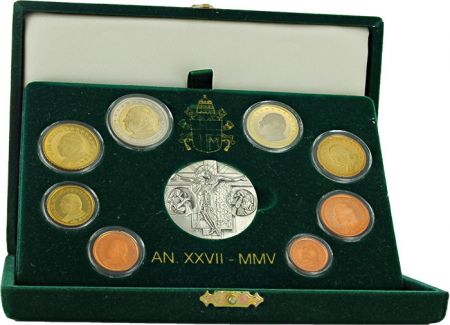 Vatican Coffret BE Euro VATICAN 2005 - Jean Paul II