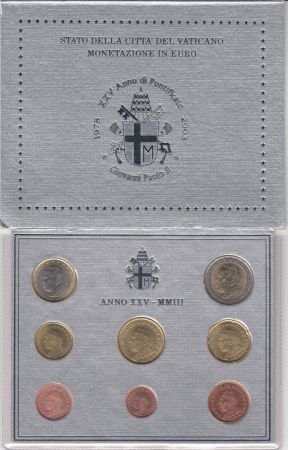 Vatican Coffret BU 8 pièces 2003 - Jean-Paul II