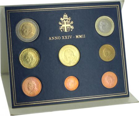 Vatican Coffret BU Euro VATICAN 2002 - Jean-Paul II