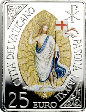 Vatican La Résurrection de Pinturicchio - 25 Euros Argent Vatican 2022 - RARE