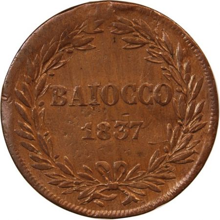 Vatican VATICAN  GREGOIRE XVI - BAIOCCO 1837 ROME ou BOLOGNE AN VII