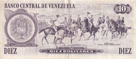 Venezuela 10 Bolivares -  Antonio José de Sucre - 1981 - Série B - P.60