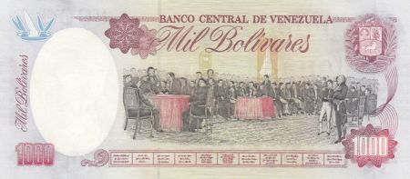 Venezuela 1000 Bolivares S. Bolivar - 1992