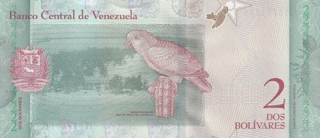 Venezuela 2 Bolivares - Josefa Camejo - Loriquet Parc Morrocoy - 2018 - Série G - P.NEW