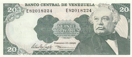 Venezuela 20 Bolivares - José Antonio Paez - 1998 - Série E