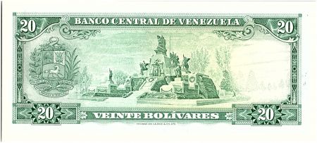 Venezuela 20 Bolivares,  Simon Bolivar  - 1974