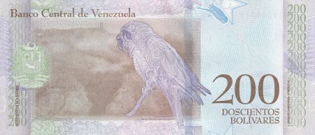 Venezuela 200 Bolivares - Francisco de Miranda - Perroquet - 2018 - P.NEW