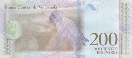Venezuela 200 Bolivares Francisco de Miranda - Perroquet - 2018