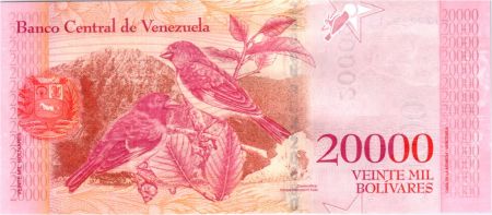 Venezuela 20000 Bolivares Simon Bolivar - Petits cardinals - 2016 (2017)
