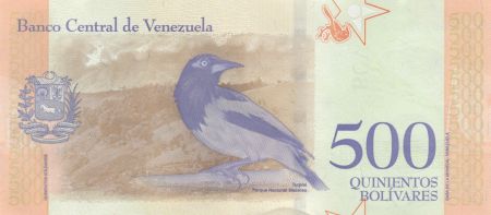 Venezuela 500 Bolivares Simon Bolivar - 2018