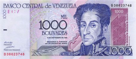 Venezuela VENEZUELA  SIMON BOLIVAR - 1000 BOLIVARES 1998 - P.NEUF